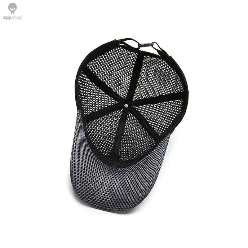 Men's Mesh Baseball Cap for Breathable Summer Comfort-Navy Blue