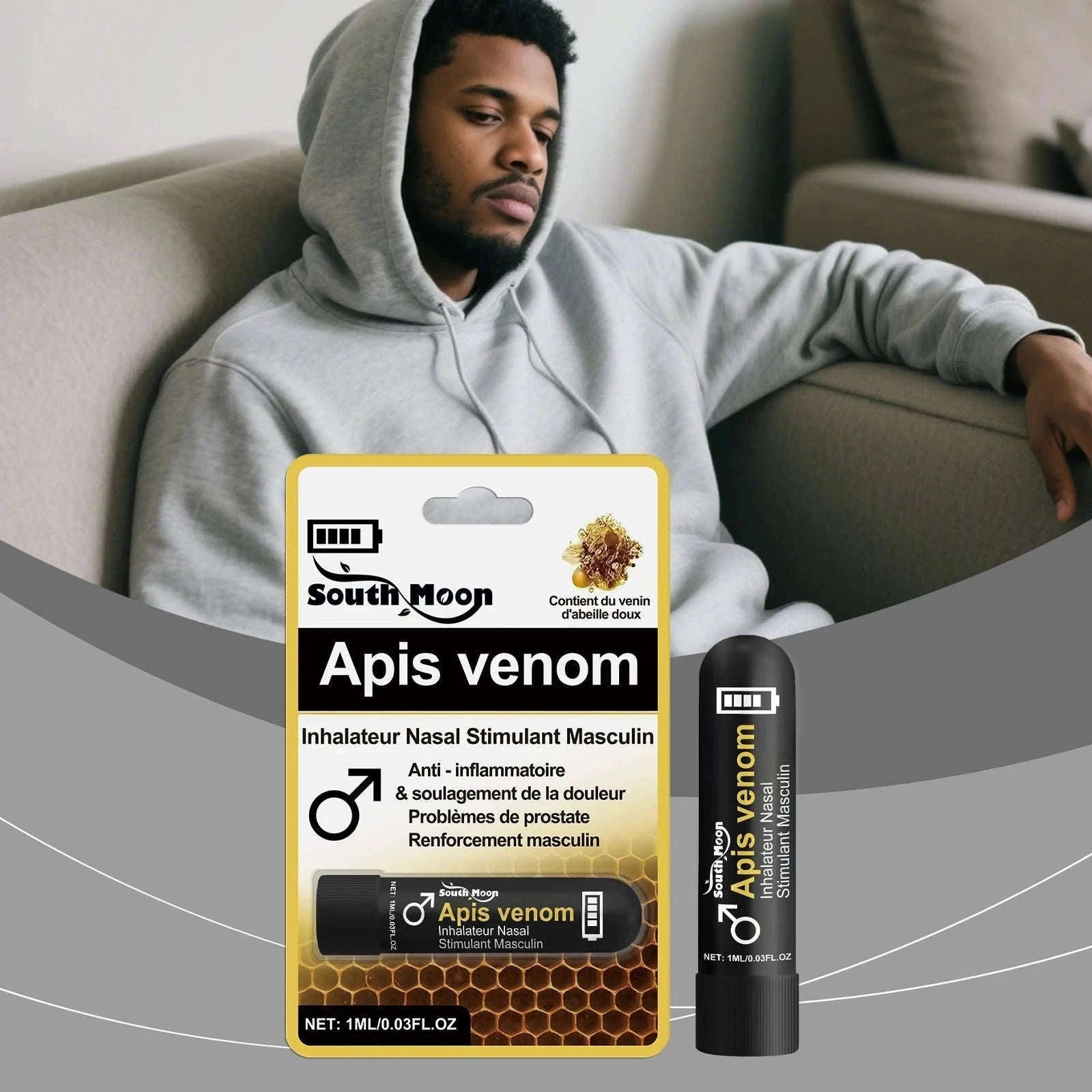 Men's Nasal Sniffing Stick for Gentle Daily Comfort-1PC