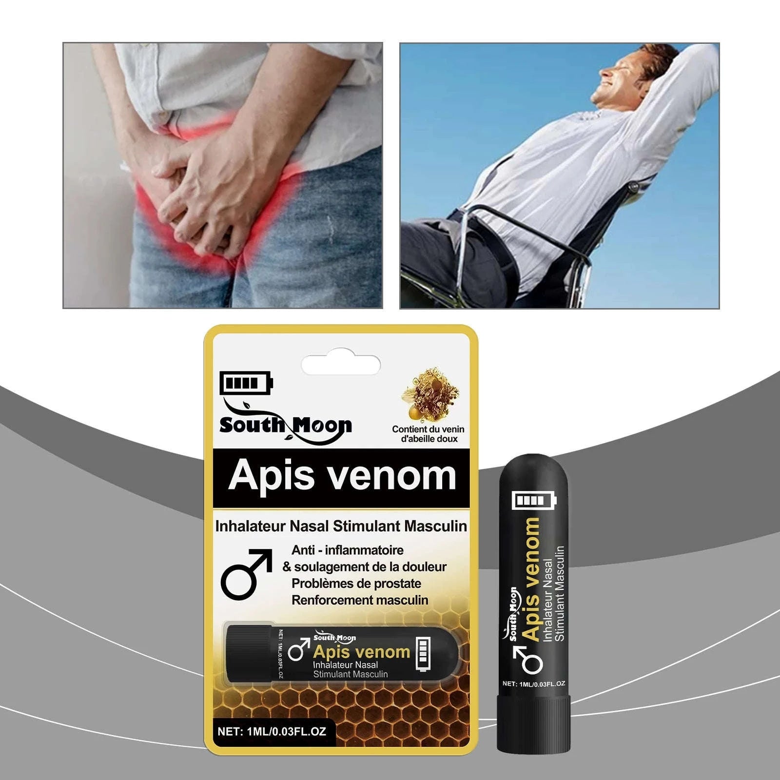 Men's Nasal Sniffing Stick for Gentle Daily Relief-1PC