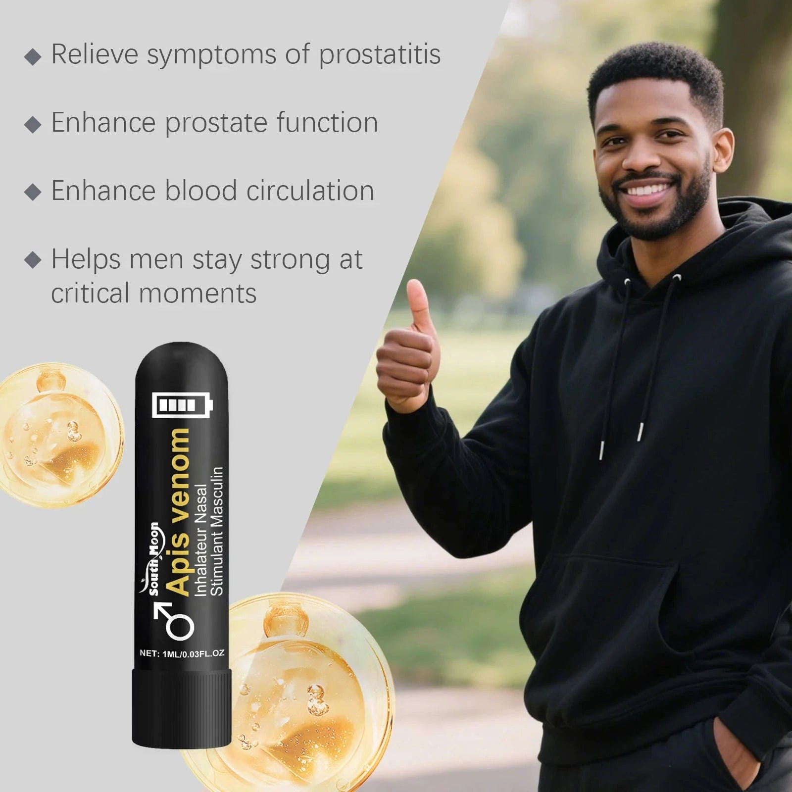 Men's Nasal Sniffing Stick for Gentle Daily Relief-1PC