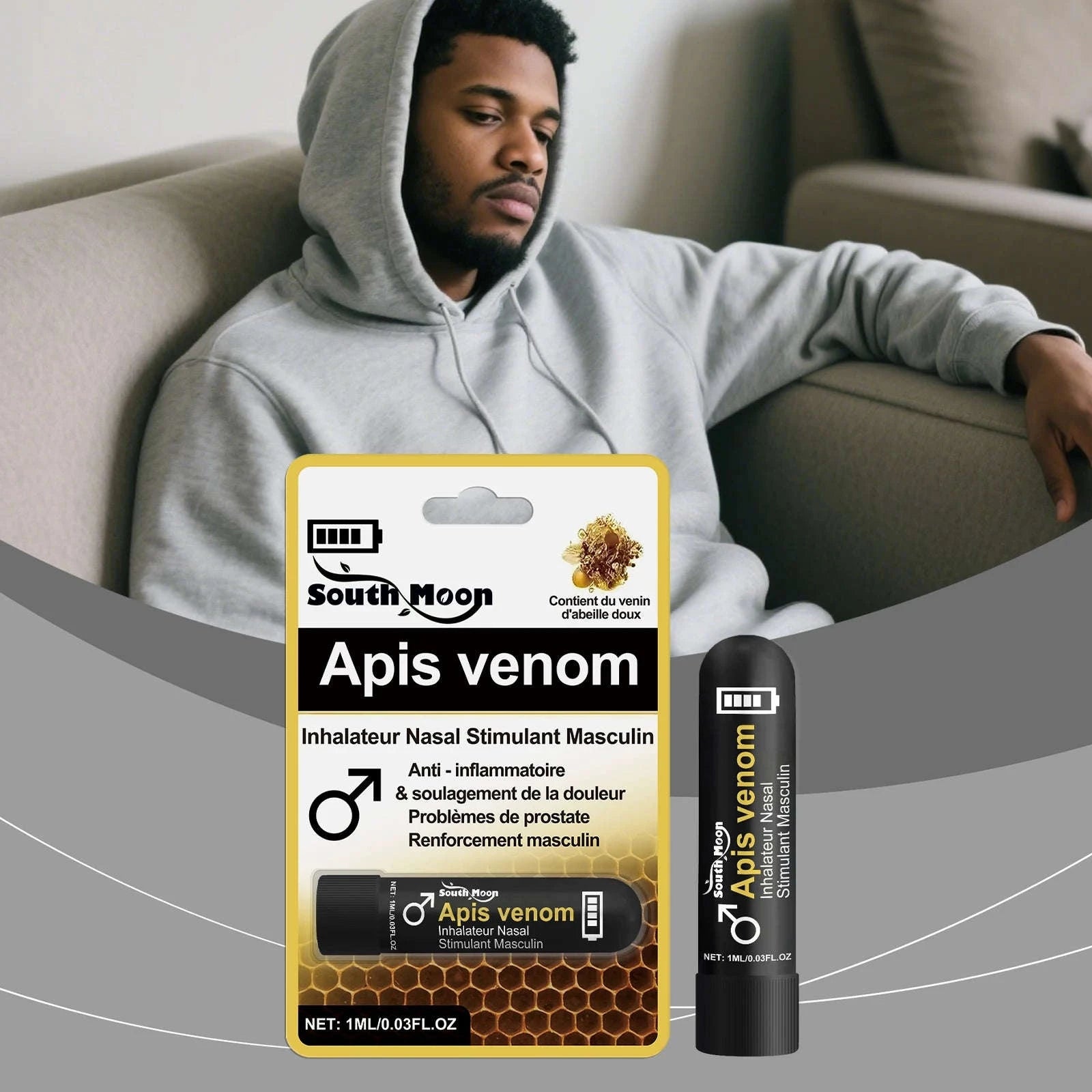 Men's Nursing Nasal Sniffing Stick for Gentle Daily Inhalation-1PC