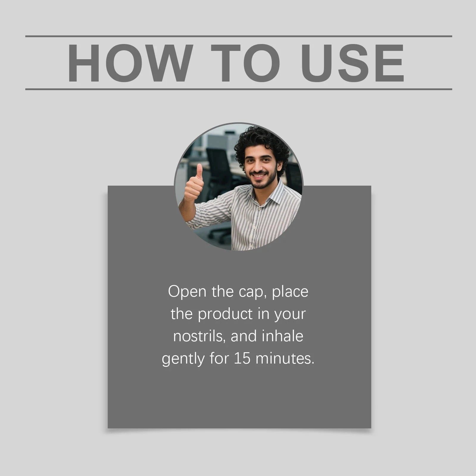 Men's Nursing Nasal Sniffing Stick for Gentle Daily Inhalation-1PC