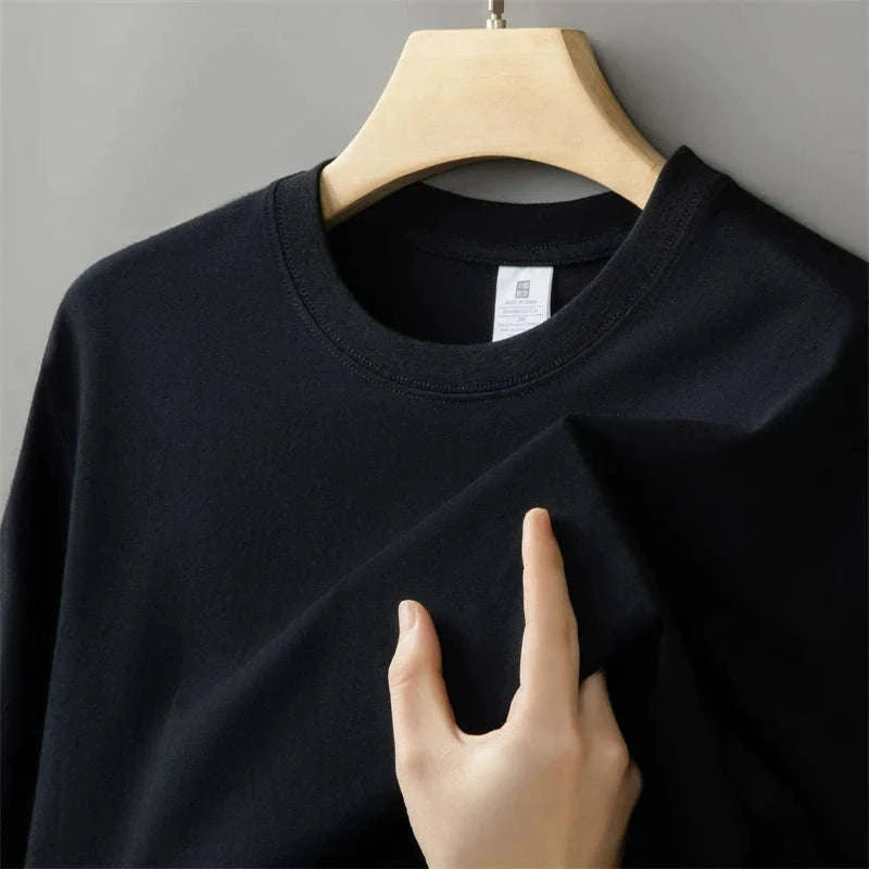 Men's Oversized Heavyweight T-Shirt for Daily Comfort-black / 4XL