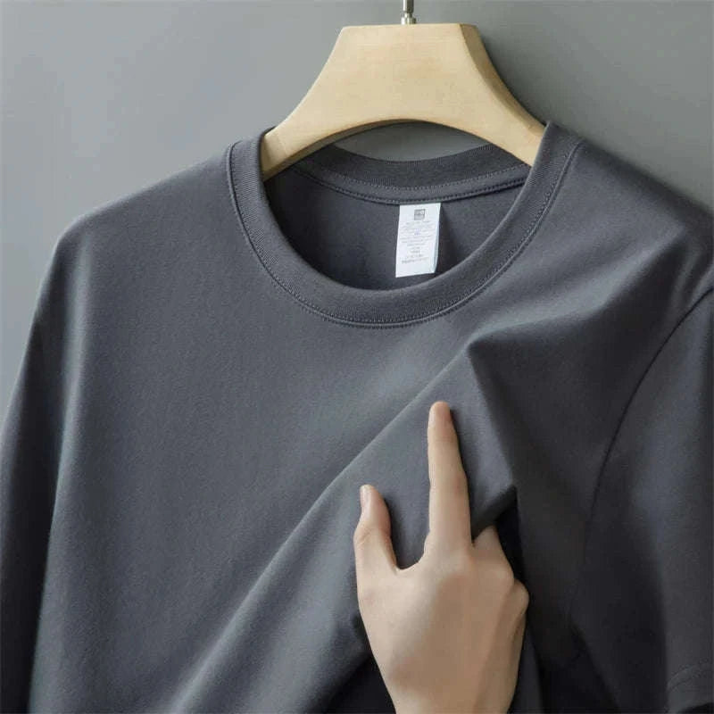 Men's Oversized Heavyweight T-Shirt for Daily Comfort-black / 4XL