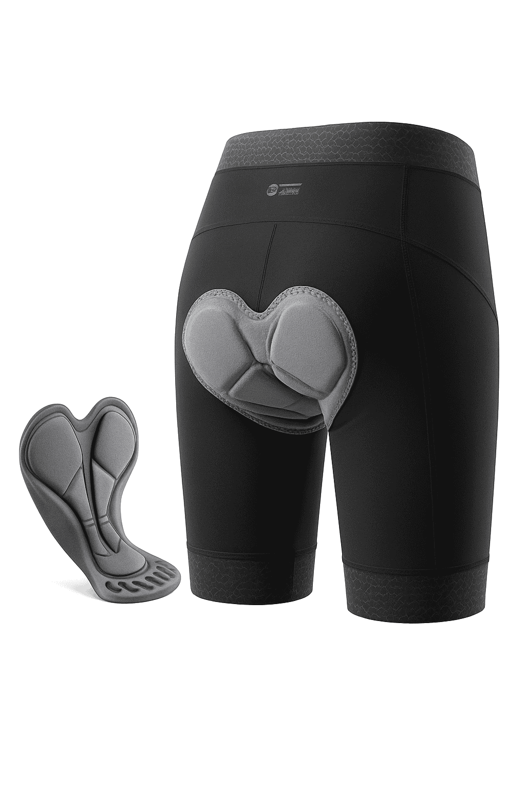 Men’s Padded Cycling Shorts Quick Dry Breathable Bike Tights-YDDK002 / Asia XXL(EUR XL)