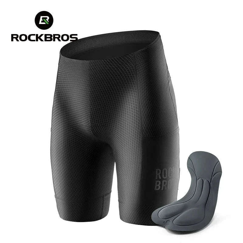 Men’s Padded Cycling Shorts Quick-Dry Breathable Bike Tights-YDDK004-1 / Asia S(EUR XS)