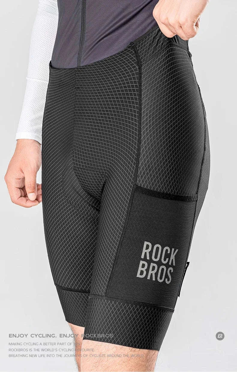 Men’s Padded Cycling Shorts Quick-Dry Breathable Bike Tights-YDDK004-1 / Asia S(EUR XS)