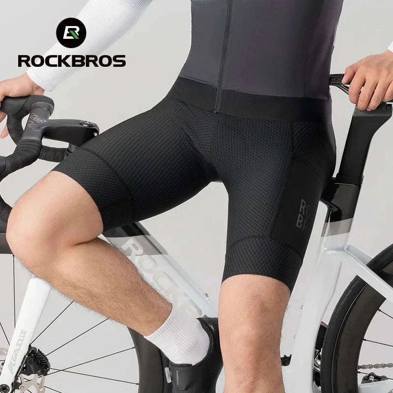Men’s Padded Cycling Shorts Quick-Dry Breathable Bike Tights-YDDK004-1 / Asia S(EUR XS)