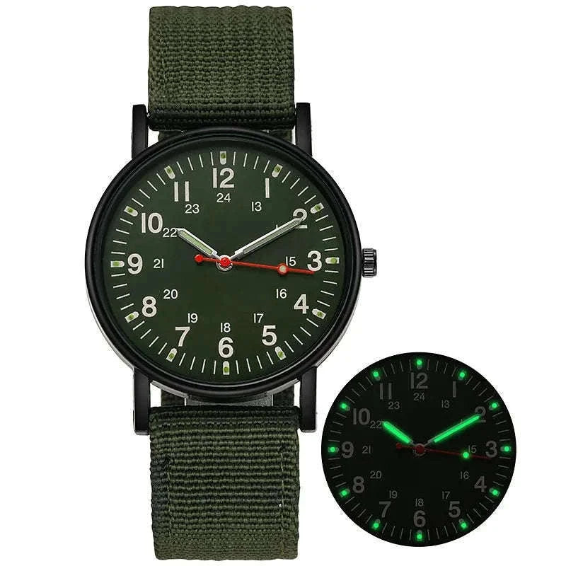 Men's Quartz Watch with Luminous Hands and Big Dial-Blick