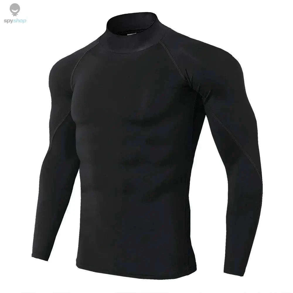 Men's Quick Dry Compression Shirt for Training Support-Gray / M