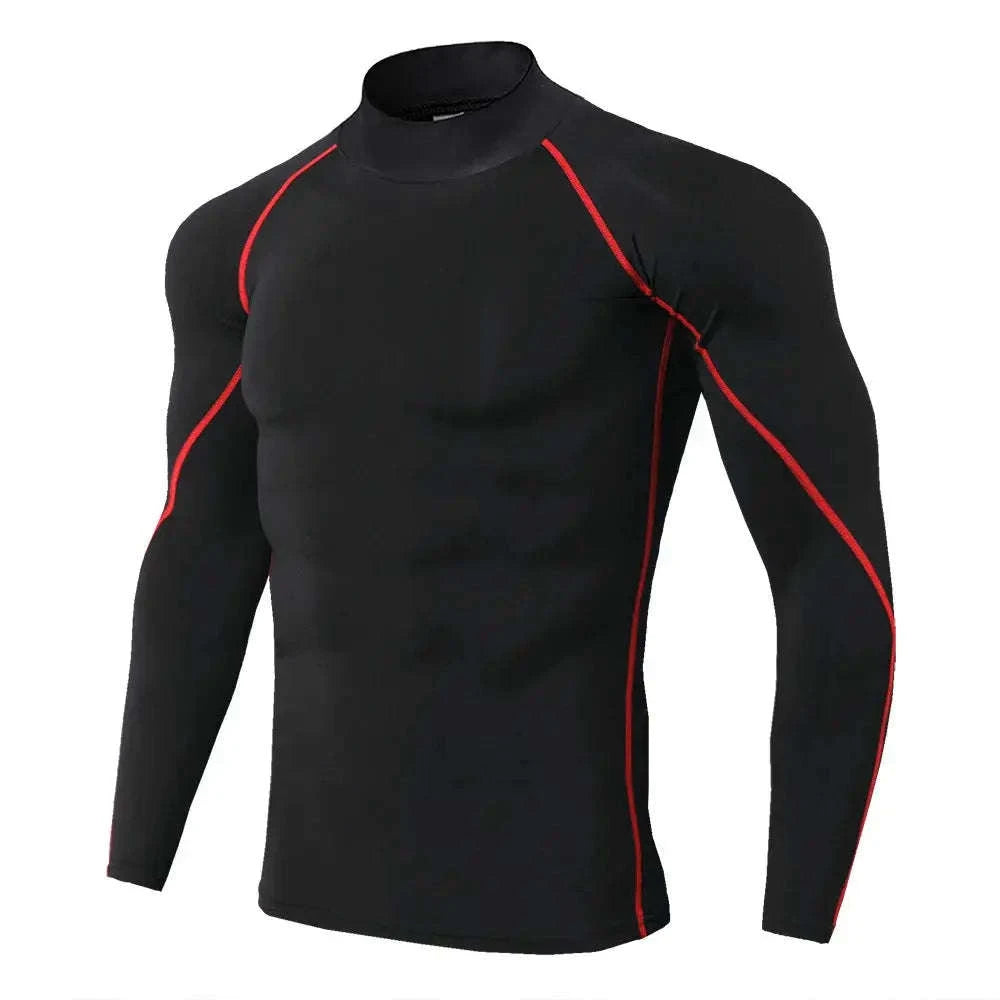 Men's Quick Dry Compression Shirt-Gray / M