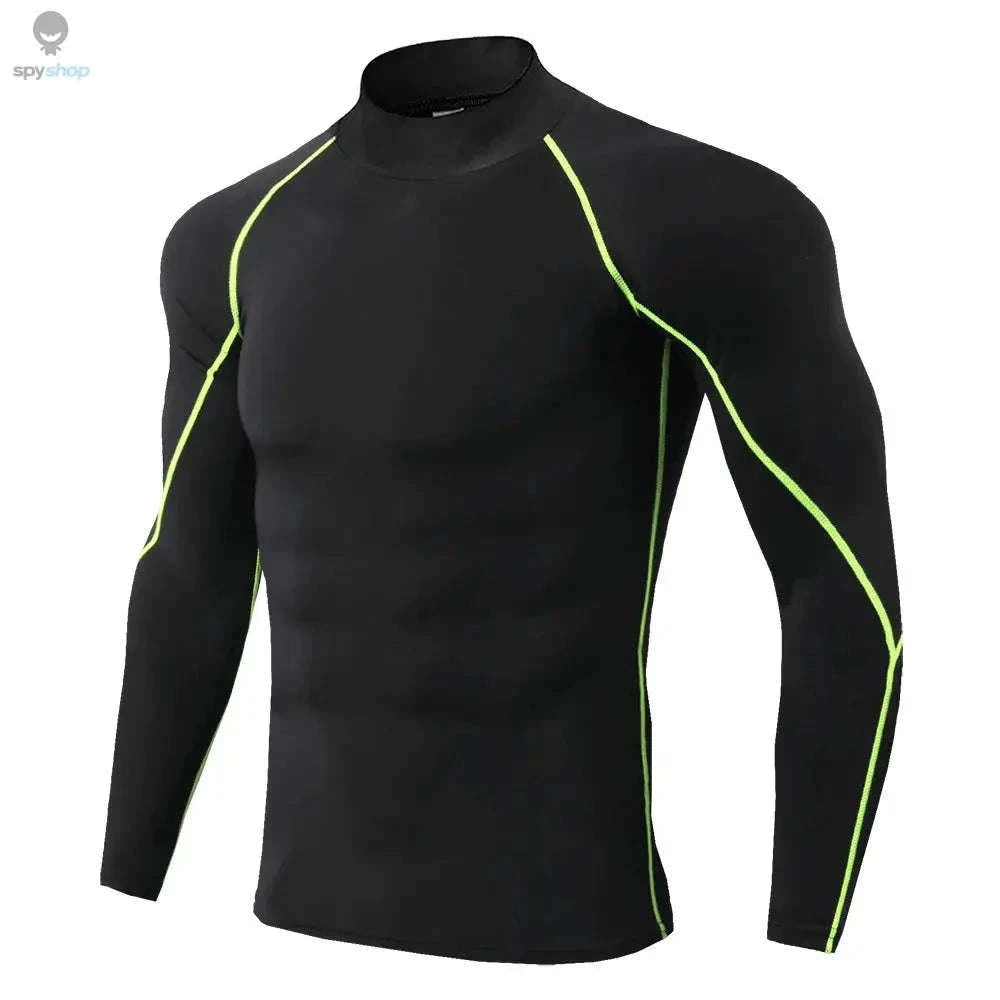 Men's Quick Dry Compression Shirt-Gray / M