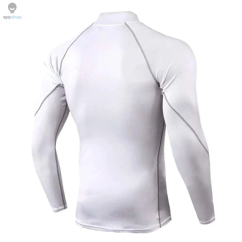 Men's Quick Dry Compression Shirt-Gray / M