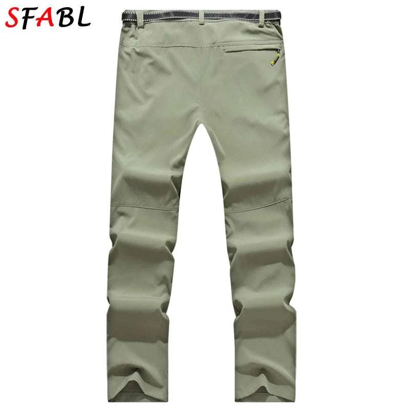Men’s Quick Dry Hiking Pants Stretch Waterproof Multi Pocket-Dark Grey / Asian XXXL 85kg-90kg