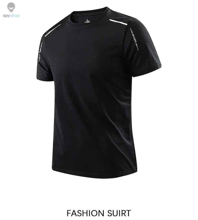 Men’s Quick Drying Sports Tee for Hot-Weather Training-Navy / 5XL(90-100kg)