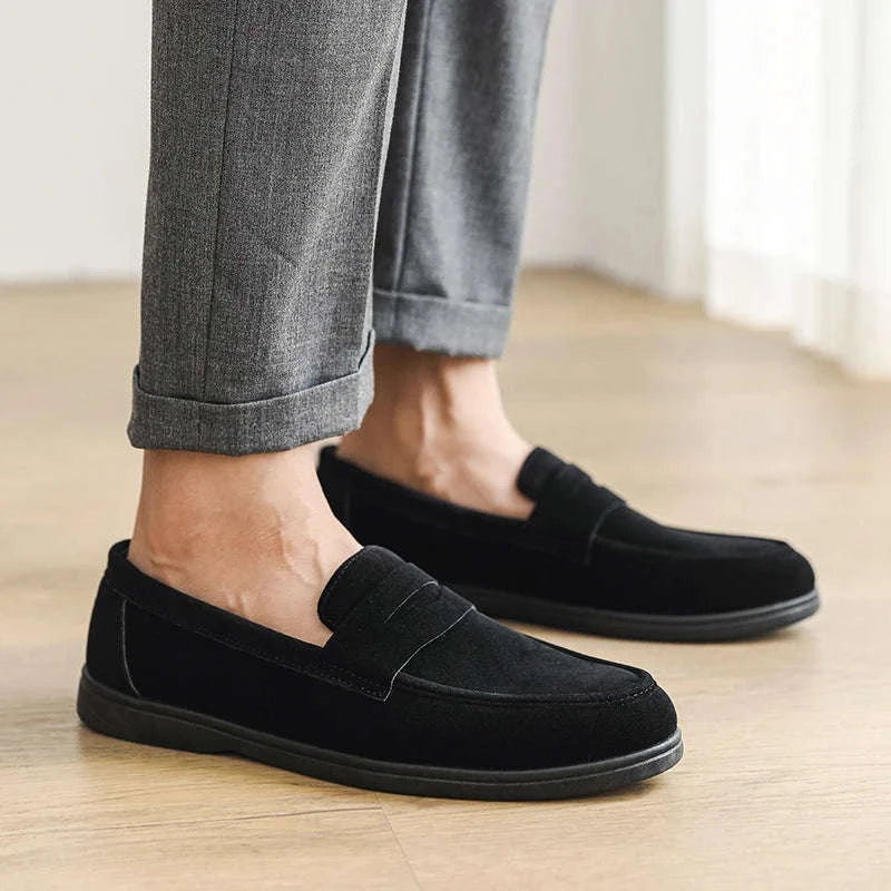 Men's Slip-On Loafers Lightweight Breathable Casual Walking Shoes-Khaki / 42 / China Mainland