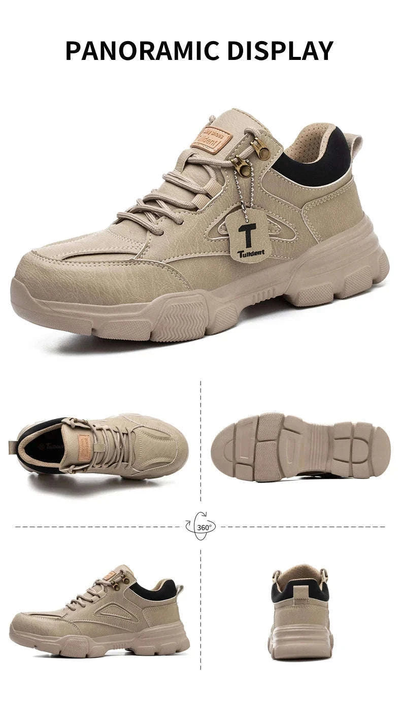 Men's Steel Toe Safety Boots for Worksite Protection-safety shoes / 41