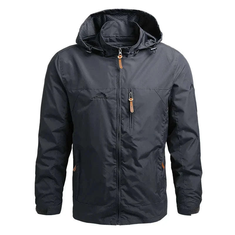 Men's Tactical Jacket – Waterproof Hooded Windbreaker for Outdoor Performance-army green / XXL / Pack of 1