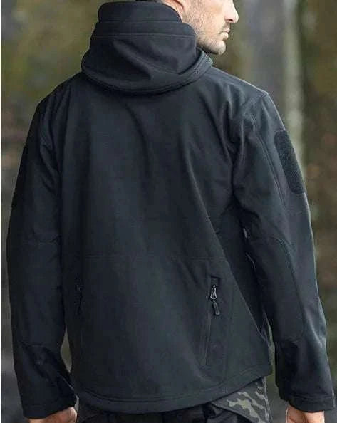 Men’s Tactical Waterproof Soft Shell Jacket with Hood – Windproof-Green SYP888 / M 57-65KG