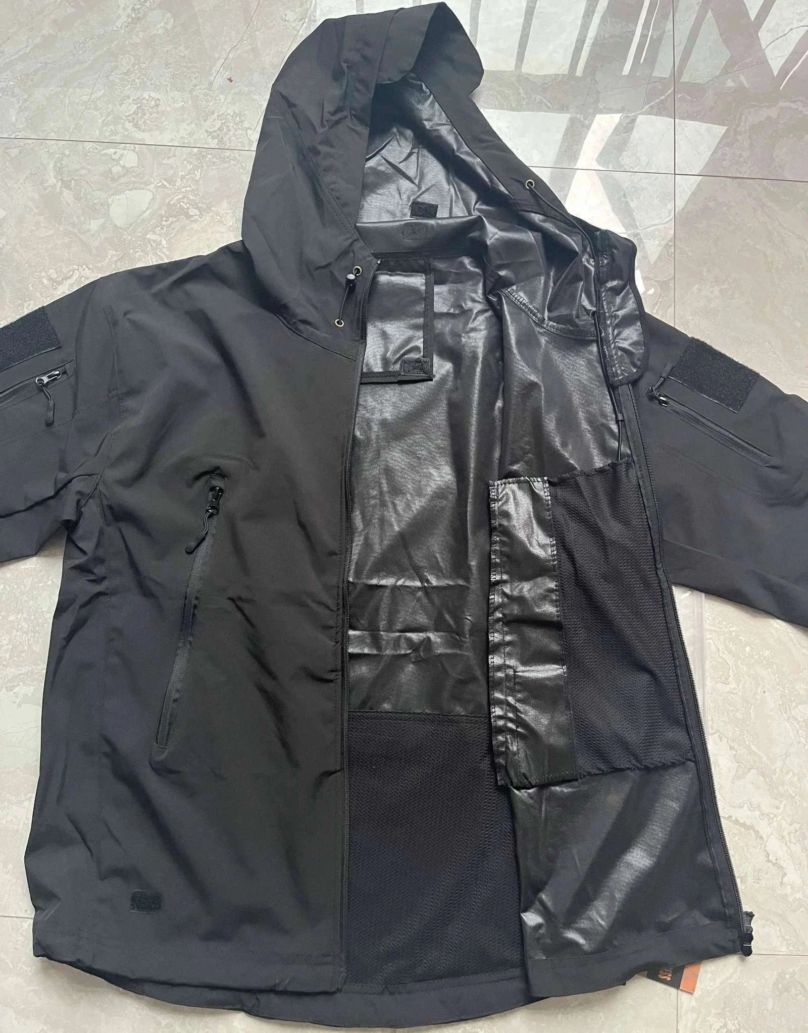 Men’s Tactical Waterproof Soft Shell Jacket with Hood – Windproof-Green SYP888 / M 57-65KG