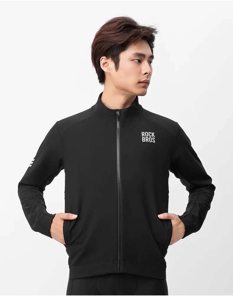 Men’s Thermal Cycling Jacket Windproof Fleece Bike Coat-YDWT007 / Asian S(EUR XS)