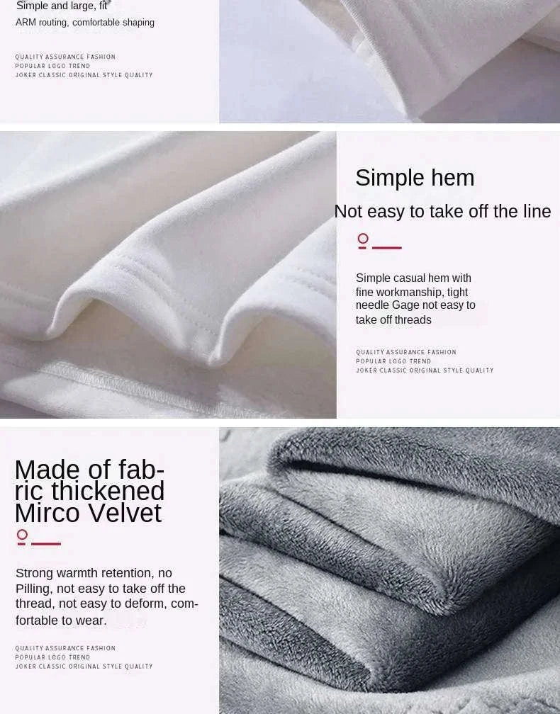 Men's Thermal T-Shirt — Fleece Lined Long-Sleeve Base Layer-Light Grey / 2XL 65-75KG