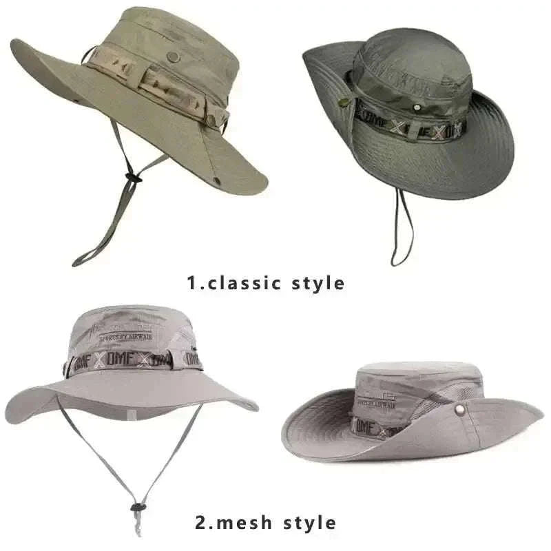 Men's UV Protection Bucket Hat-One Size / Khaki