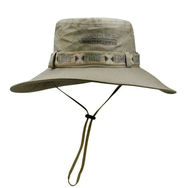 Men's UV Protection Bucket Hat-One Size / Khaki