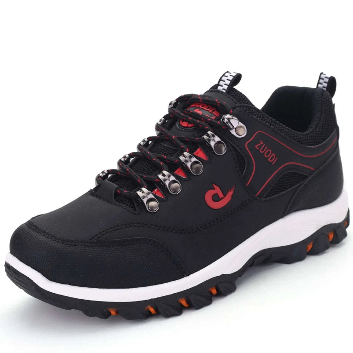 Men’s Waterproof PU Leather Hiking Shoes-Army green / 40