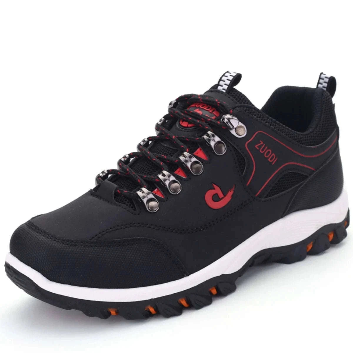 Men’s Waterproof PU Leather Hiking Shoes for Wet Trails-Army green / 40