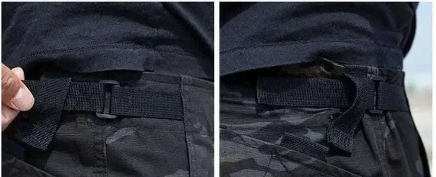 Men’s Waterproof Tactical Pants with Multi-Pocket Cargo Design-khaki / XL