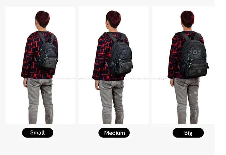 Men's Waterproof Travel Backpack with Multi‑Pocket Design-Grey(Large)