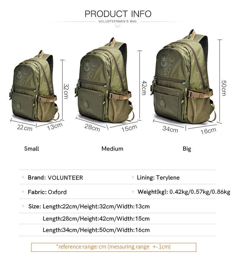 Men's Waterproof Travel Backpack with Multi‑Pocket Design-Purple(Large)