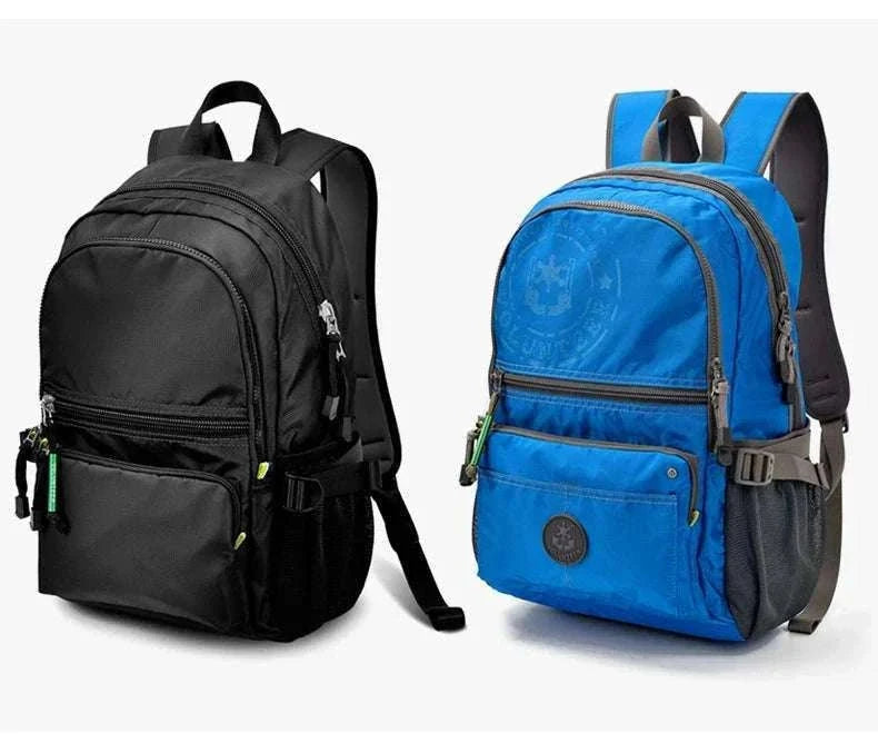 Men's Waterproof Travel Backpack with Multi-Pocket Storage-Grey(Large)