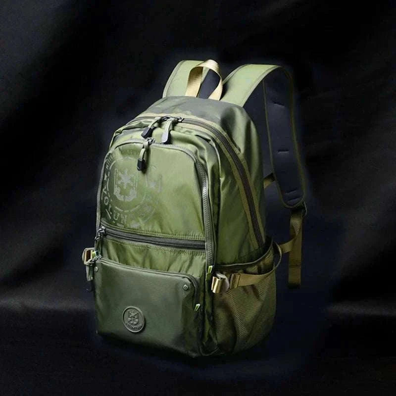 Men's Waterproof Travel Backpack with Multi-Pocket Storage-Grey(Large)