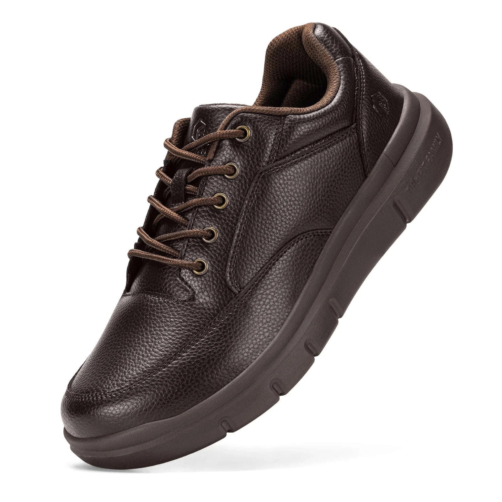 Men's Wide Width Slip-On Casual Shoes with Arch Support-D brown / 44.5