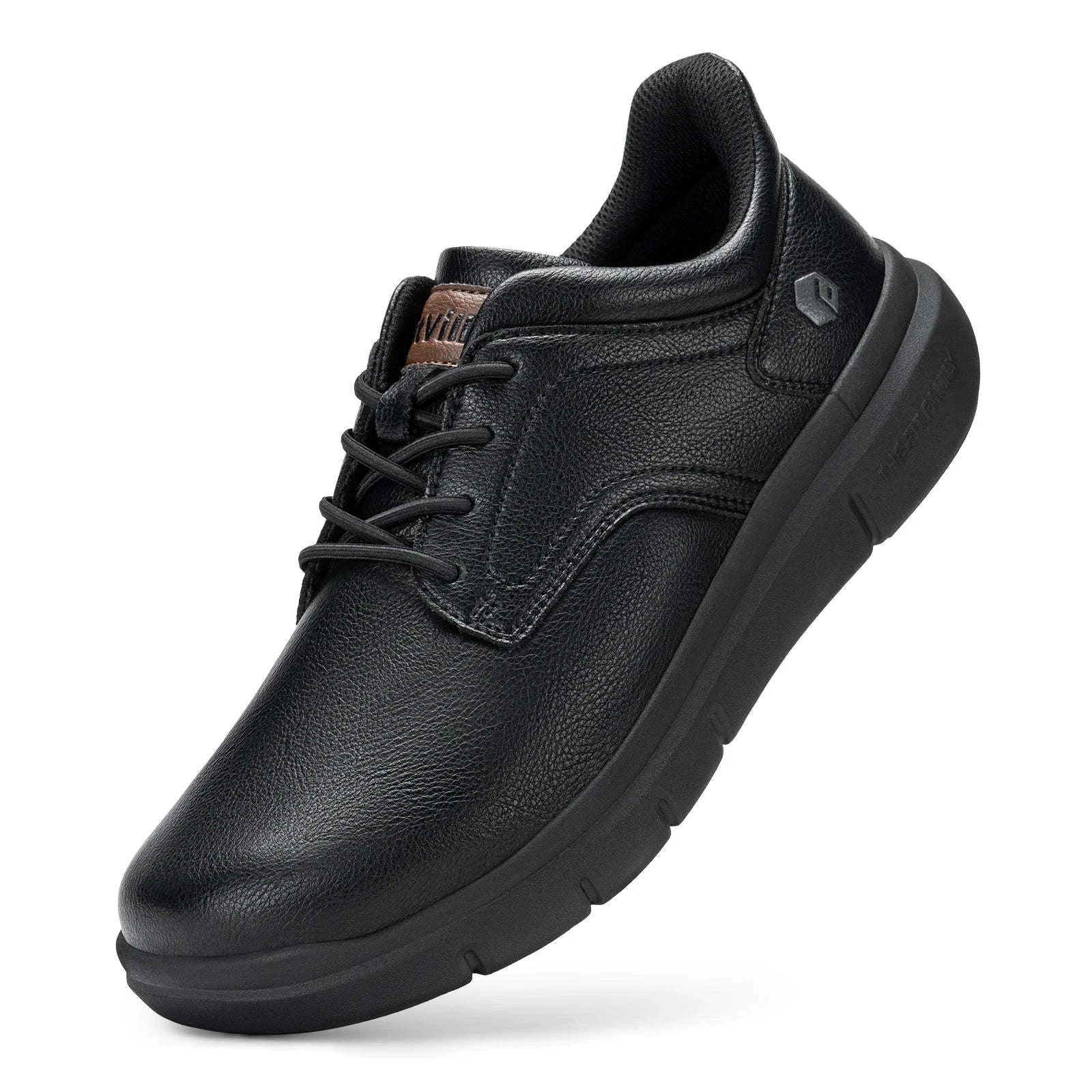 Men's Wide Width Slip-On Casual Shoes with Arch Support-D brown / 44.5