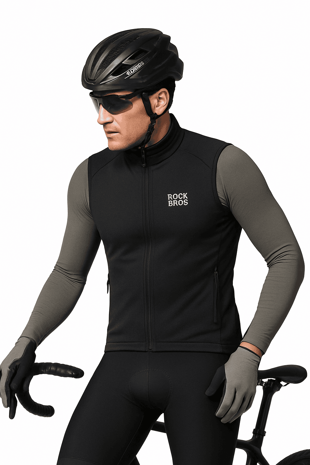Men’s Windproof Cycling Vest for Cold Weather Riding-MJ003 / Asian XL(EUR L)