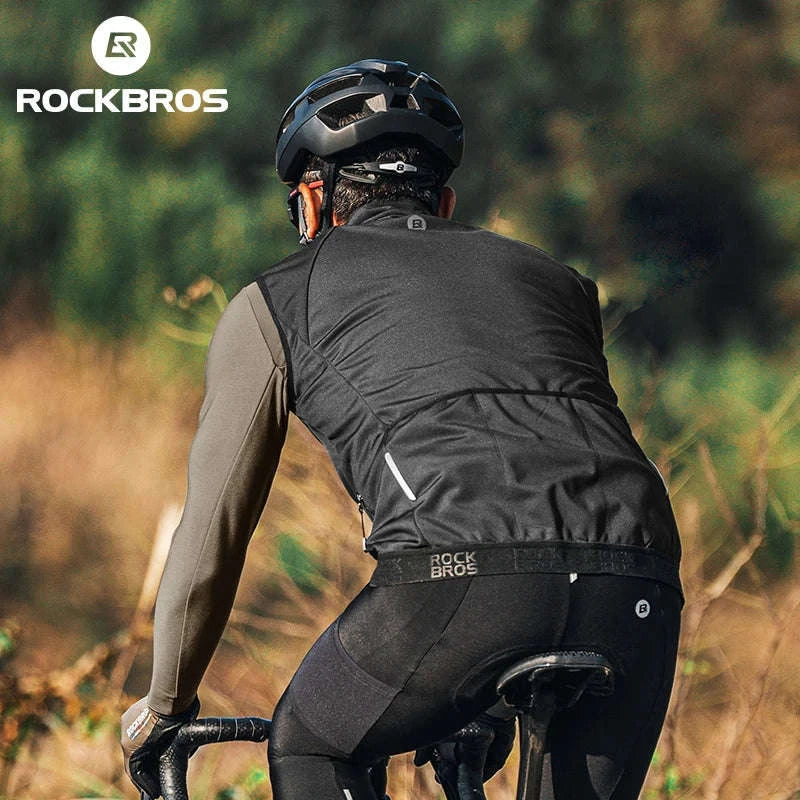 Men’s Windproof Cycling Vest for Cold Weather Riding-MJ003 / Asian XL(EUR L)