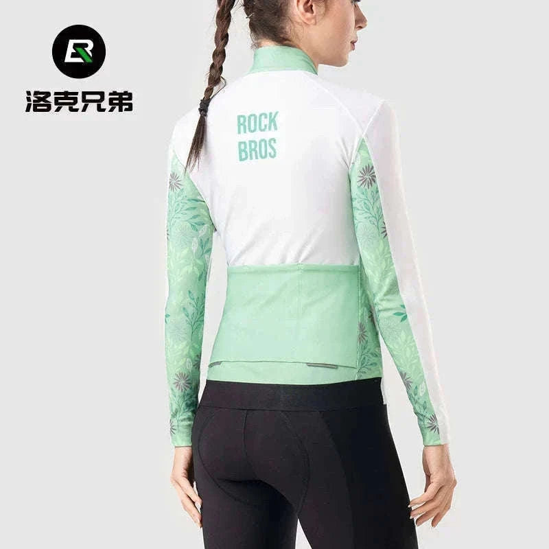Men’s Windproof Thermal Cycling Jersey for Cold Weather Riding-WOMEN-B / Asian XS(EUR XXS)