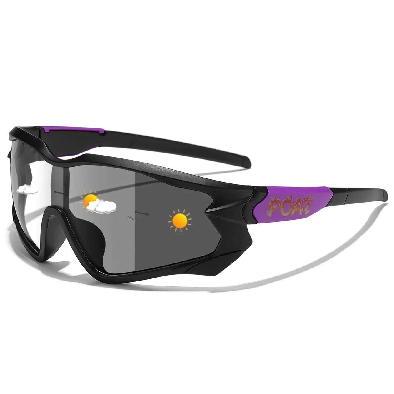 Men Women Photochromic Motorcycle Glasses for Outdoor Sports-AQ16 / China Mainland