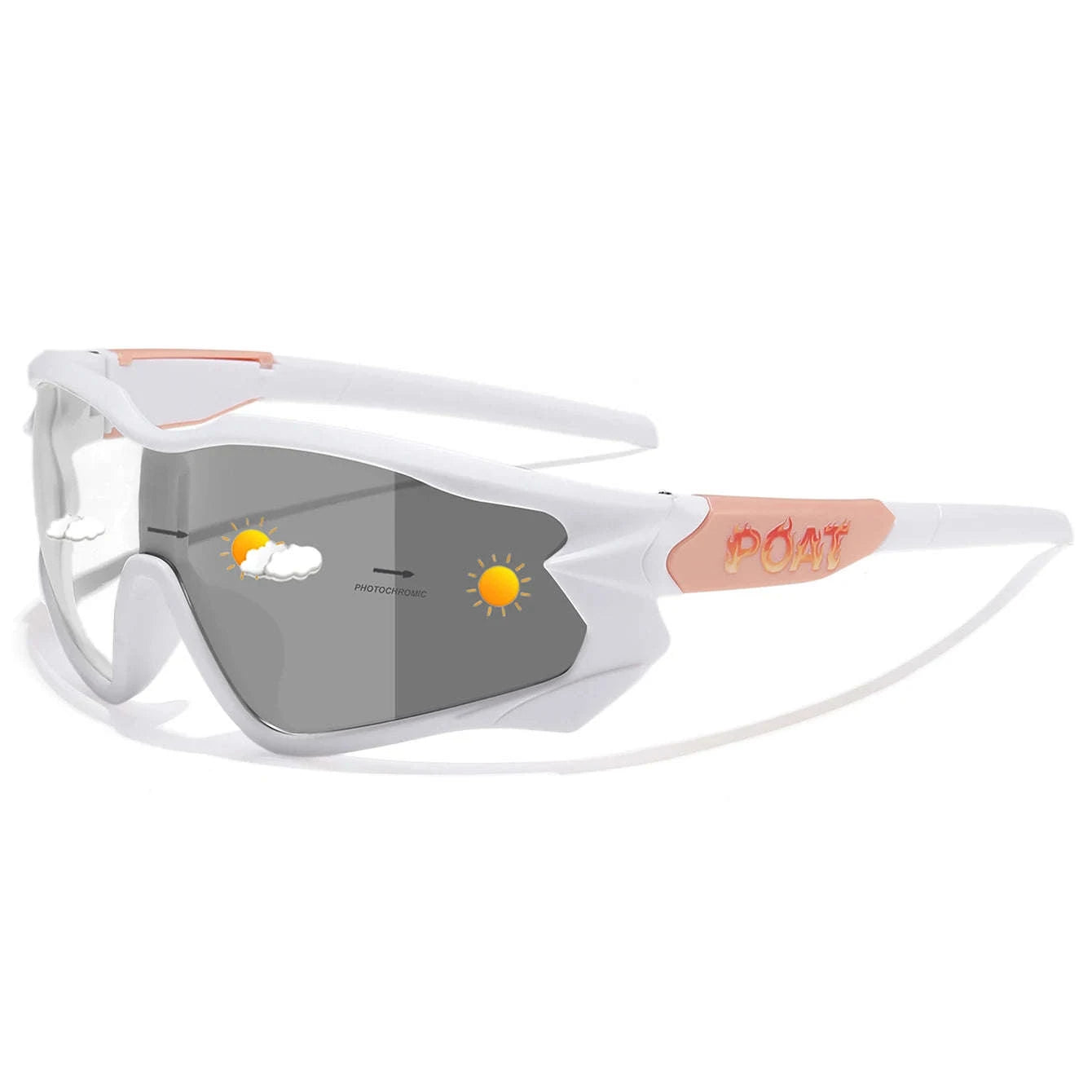 Men Women Photochromic Motorcycle Glasses for Outdoor Sports-AQ16 / China Mainland