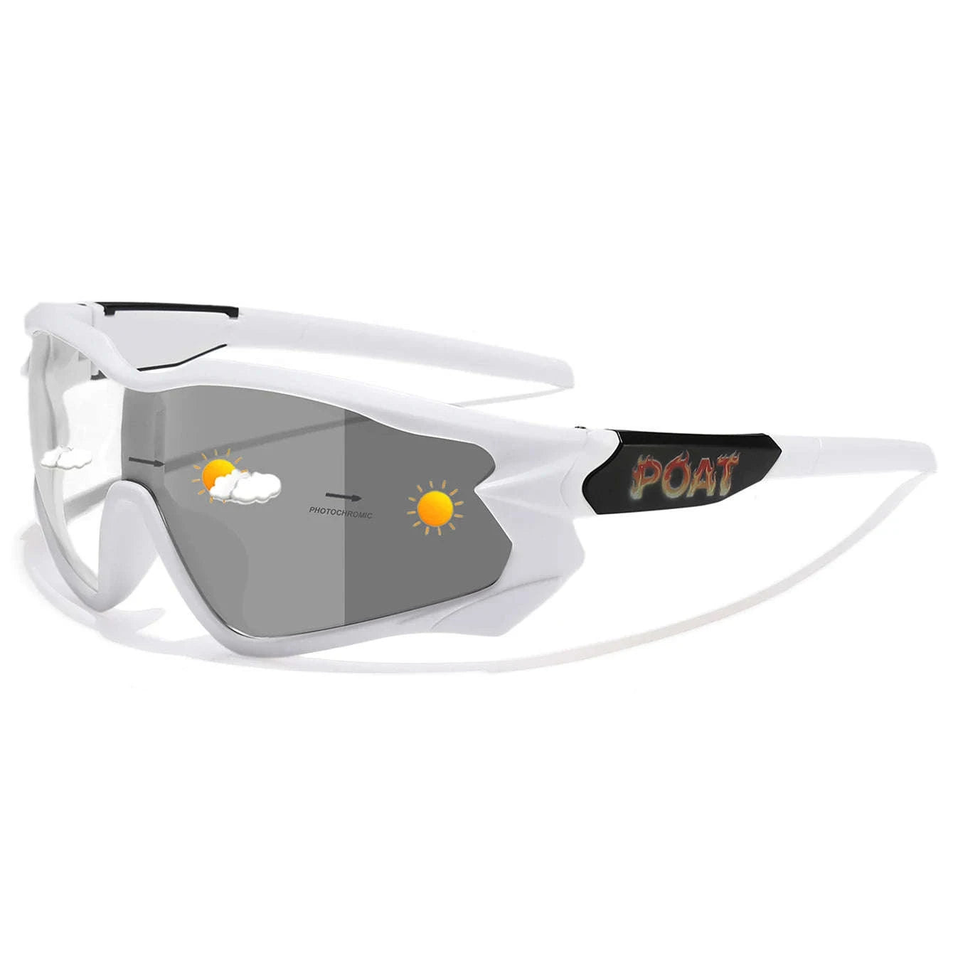 Men Women Photochromic Motorcycle Glasses for Outdoor Sports-AQ16 / China Mainland