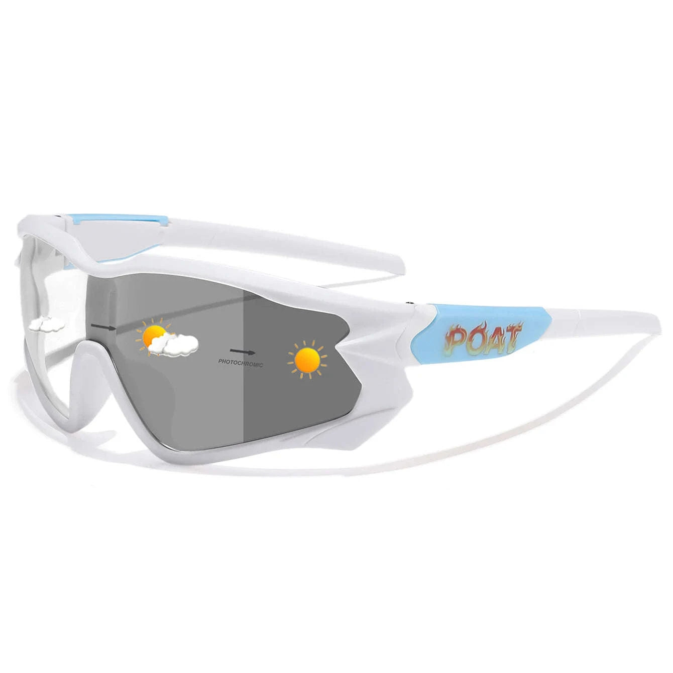 Men Women Photochromic Motorcycle Glasses for Outdoor Sports-AQ16 / China Mainland
