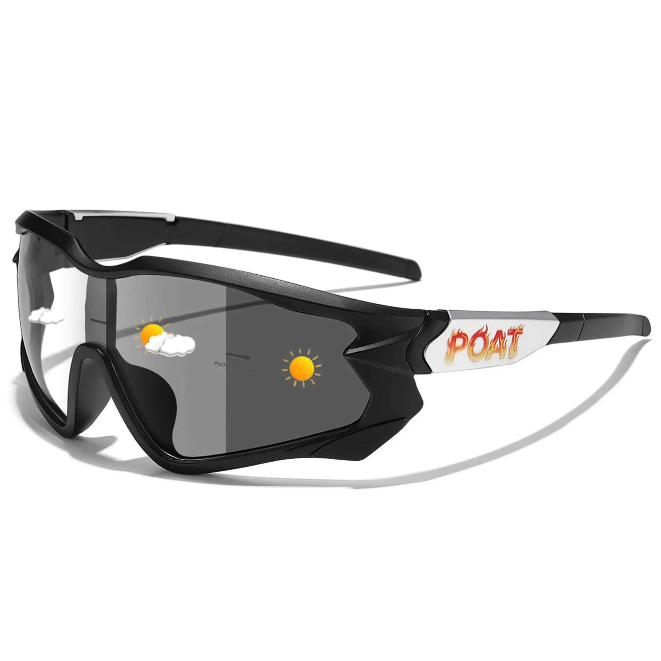 Men Women Photochromic Motorcycle Glasses for Outdoor Sports-AQ16 / China Mainland