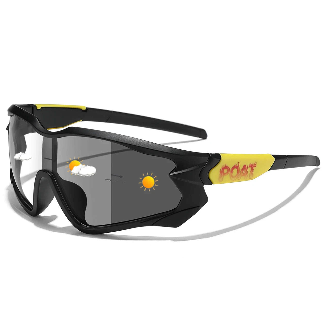 Men Women Photochromic Motorcycle Glasses for Outdoor Sports-AQ16 / China Mainland
