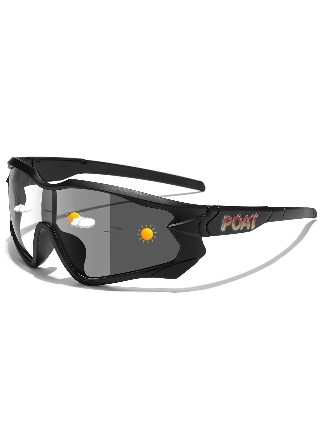 Men Women Photochromic Motorcycle Glasses for Outdoor Sports-AQ16 / China Mainland