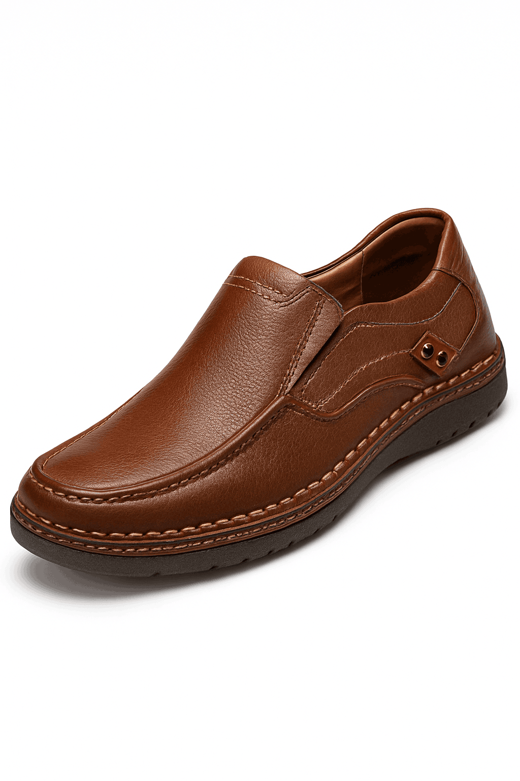 Mens Loafers Breathable Slip on Italian Driving Shoes Chaussure Homme Genuine Leather Men Handmade Casual Shoes-Light Brown / 48
