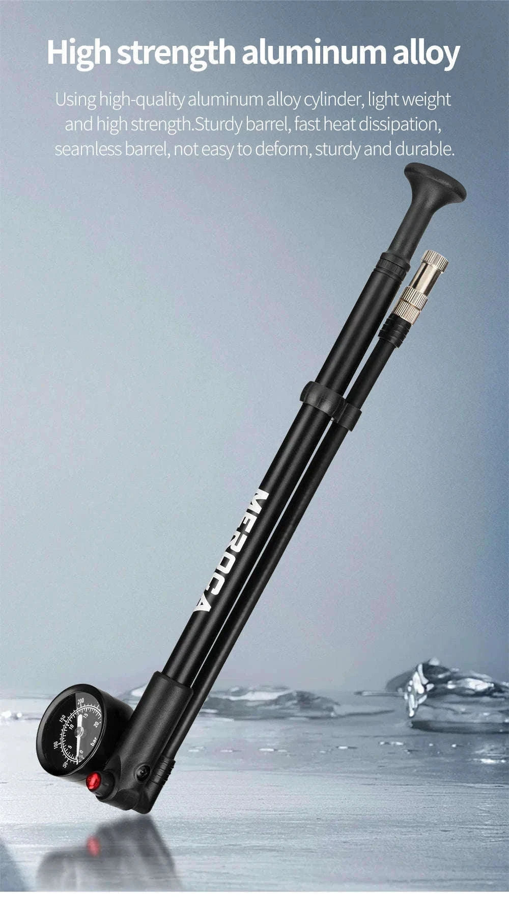 MEROCA 300PSI MTB Shock Pump for Forks and Rear Suspension-300PSI Pump 1Pcs / China Mainland