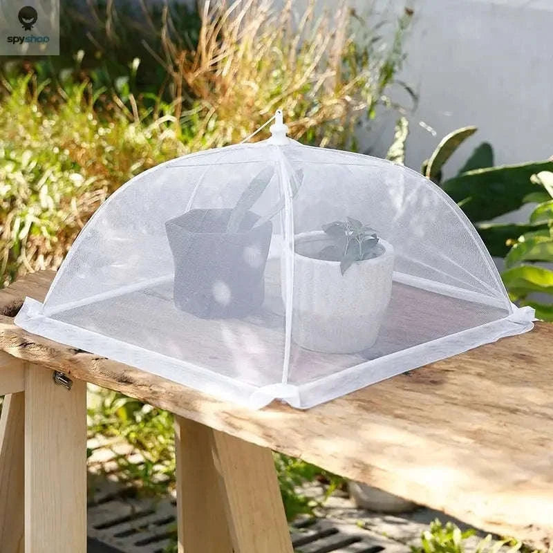Mesh Food Cover – Foldable Pest‑Blocking Protection for Indoor & Outdoor Meals-WHITE-3PCS / 43x43x22cm